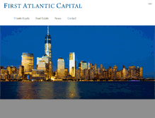 Tablet Screenshot of firstatlanticcapital.com